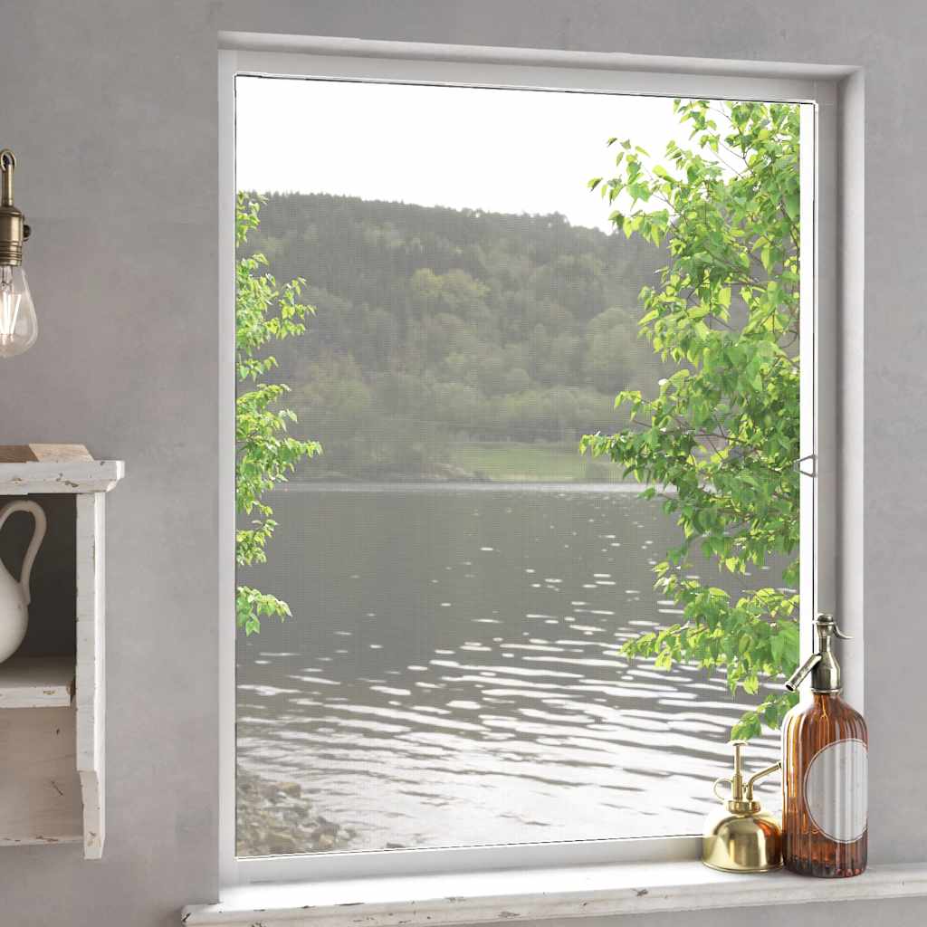 Insect Screen for Windows White 80x100 cm