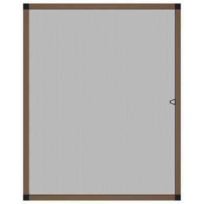 Insect Screen for Windows Brown 80x100 cm