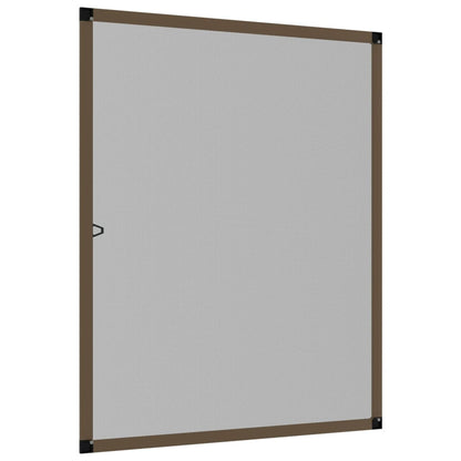 Insect Screen for Windows Brown 80x100 cm