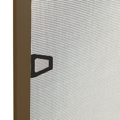 Insect Screen for Windows Brown 80x100 cm