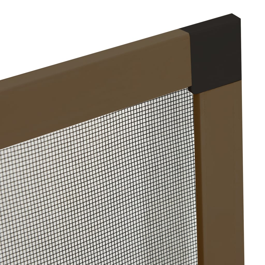 Insect Screen for Windows Brown 80x100 cm
