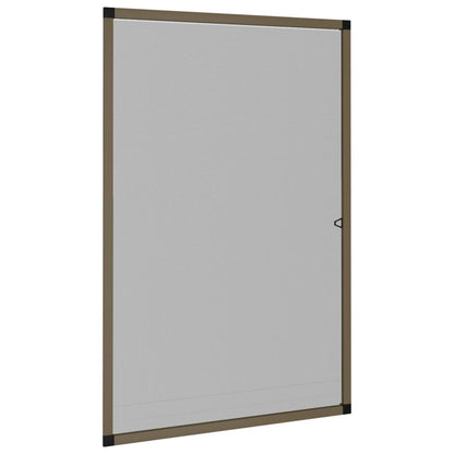Insect Screen for Windows Brown 80x120 cm