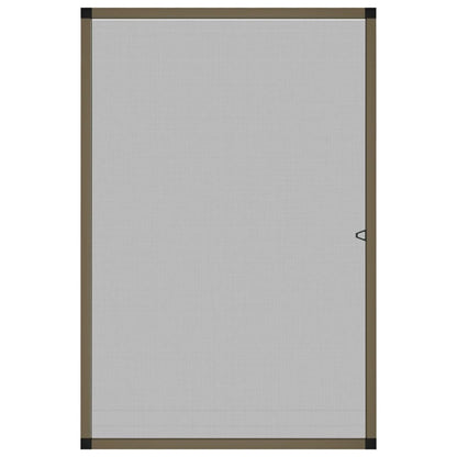 Insect Screen for Windows Brown 80x120 cm