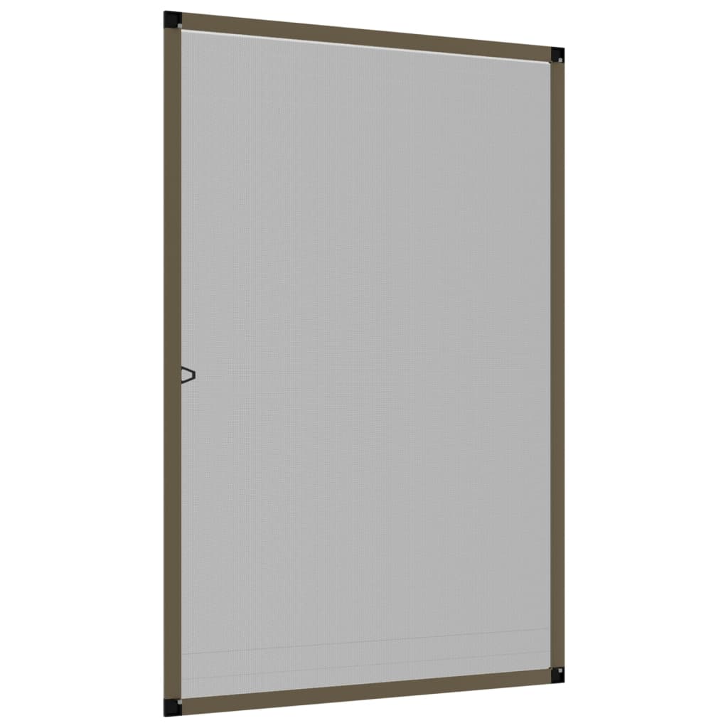 Insect Screen for Windows Brown 80x120 cm