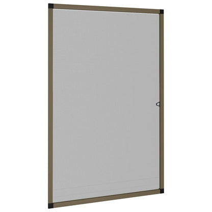 Insect Screen for Windows Brown 90x120 cm