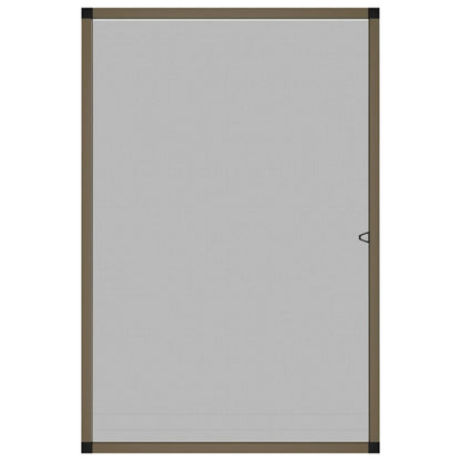 Insect Screen for Windows Brown 90x120 cm