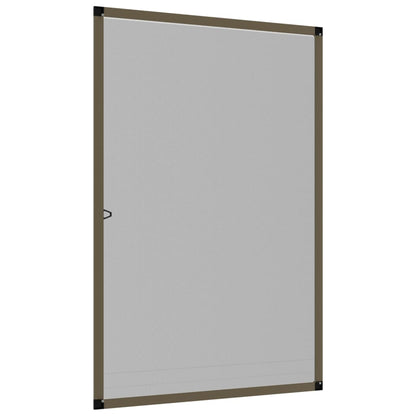 Insect Screen for Windows Brown 90x120 cm