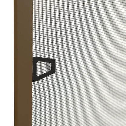 Insect Screen for Windows Brown 90x120 cm