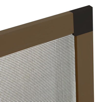 Insect Screen for Windows Brown 90x120 cm