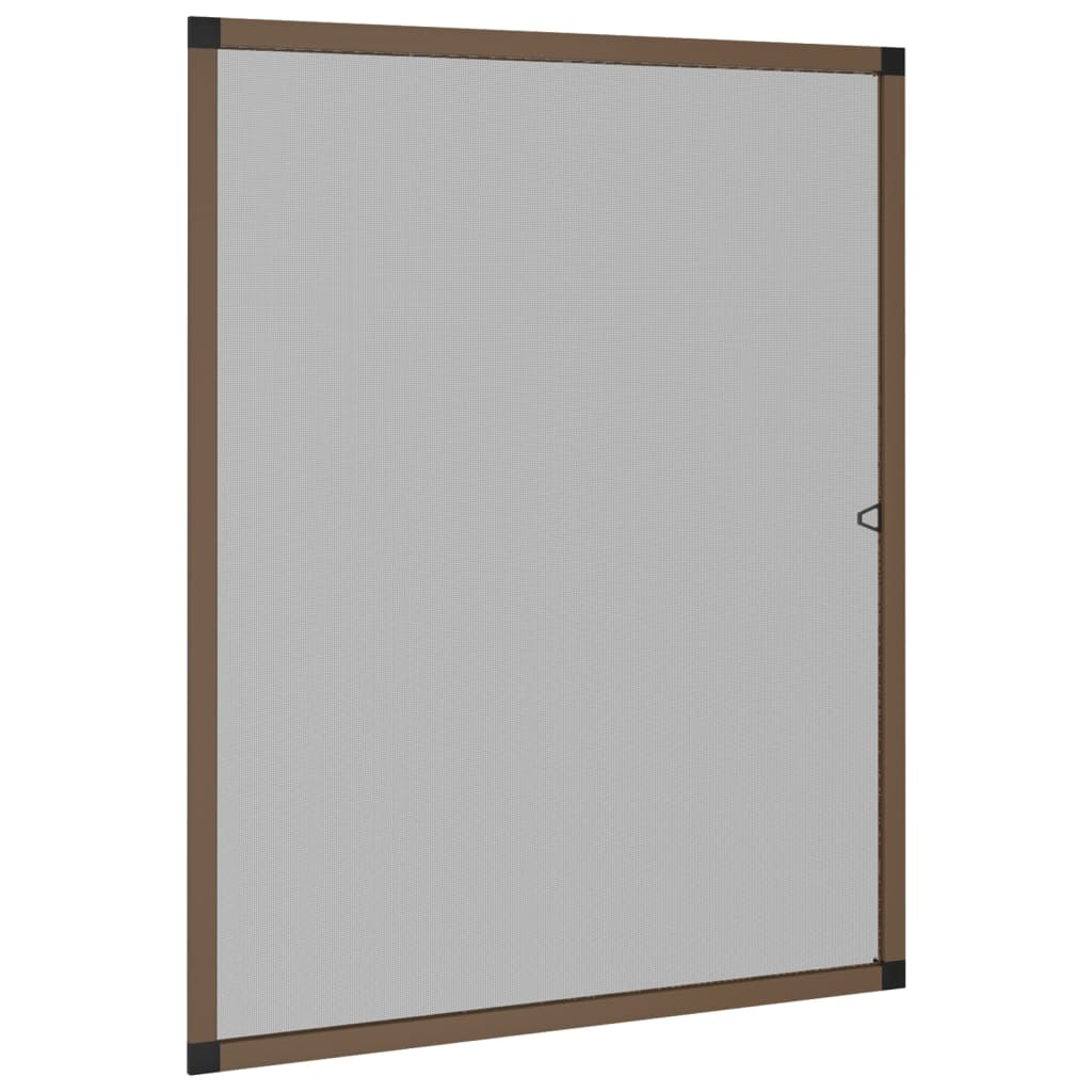 Insect Screen for Windows Brown 100x120 cm