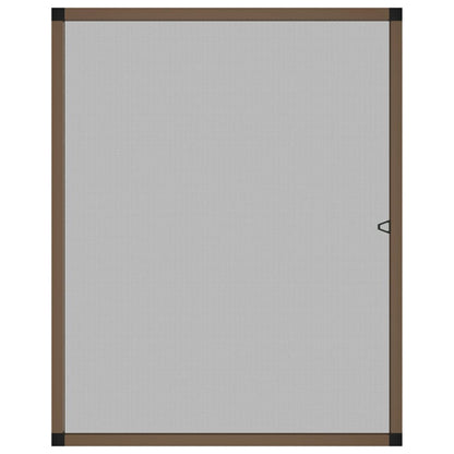 Insect Screen for Windows Brown 100x120 cm