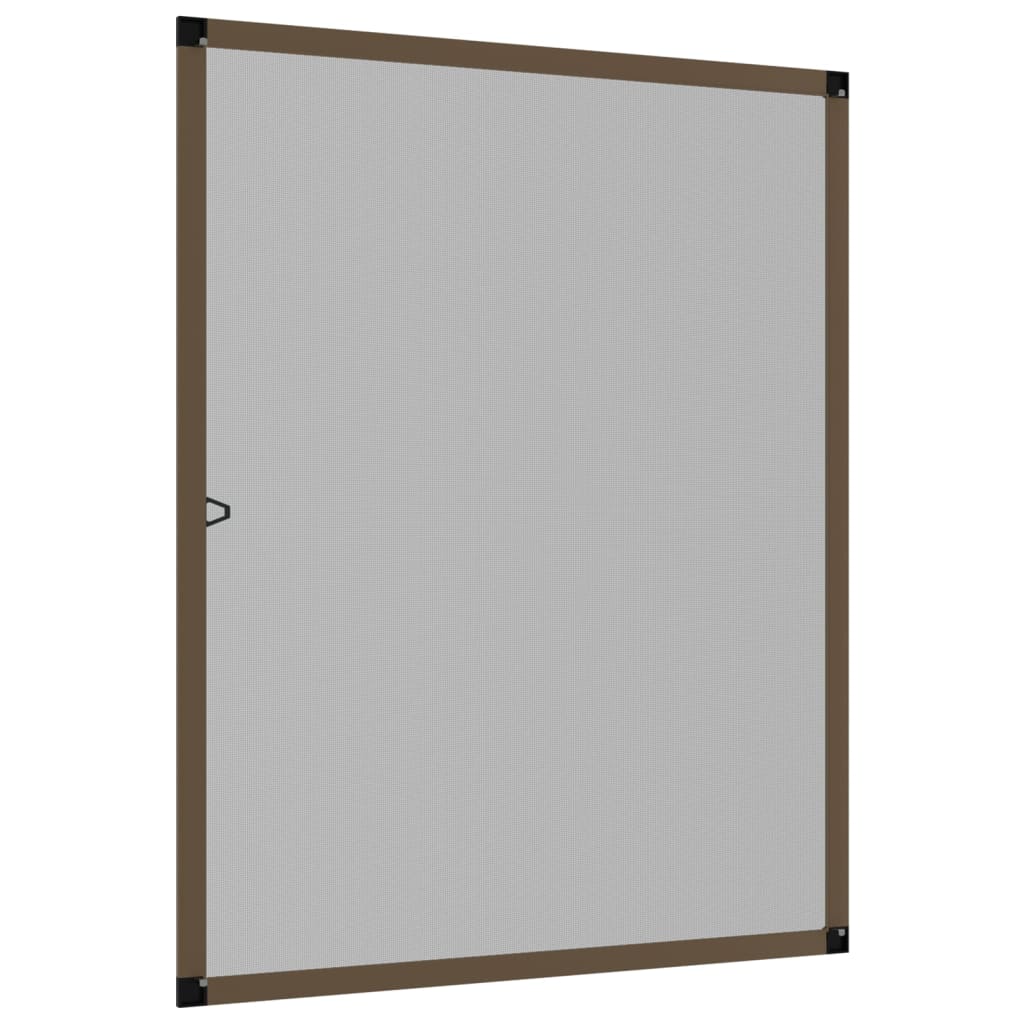 Insect Screen for Windows Brown 100x120 cm