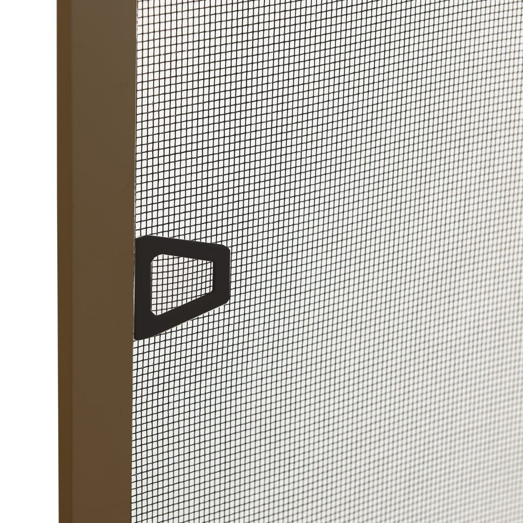 Insect Screen for Windows Brown 100x120 cm
