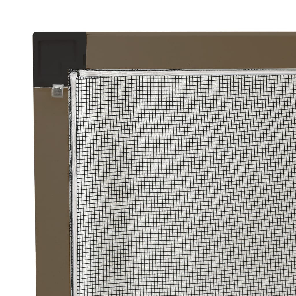 Insect Screen for Windows Brown 100x120 cm