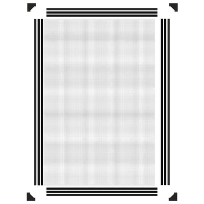 Magnetic Insect Screen for Windows Anthracite 80x120 cm