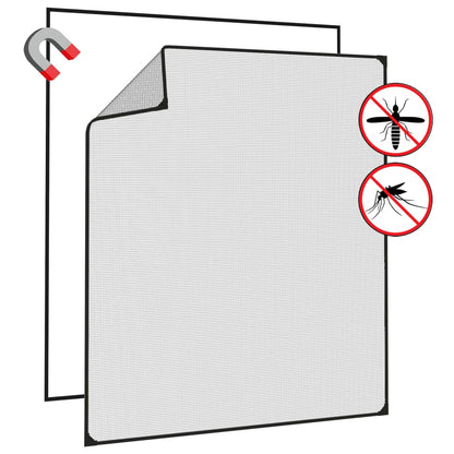 Magnetic Insect Screen for Windows Anthracite 120x140 cm