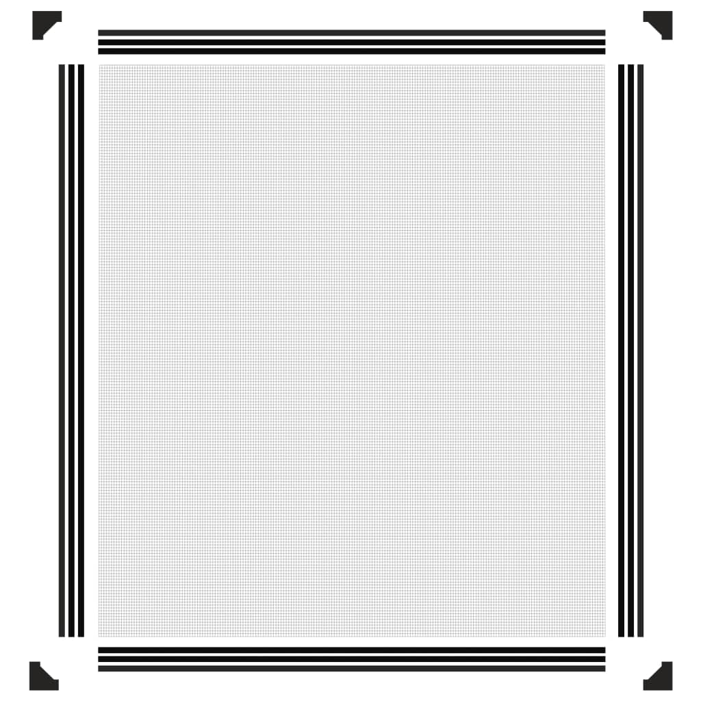 Magnetic Insect Screen for Windows Anthracite 120x140 cm