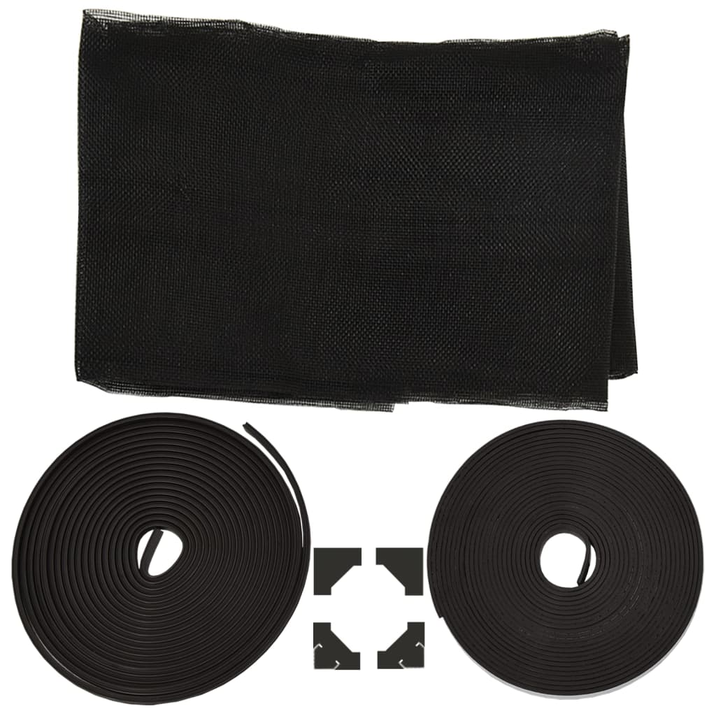 Magnetic Insect Screen for Windows Anthracite 120x140 cm