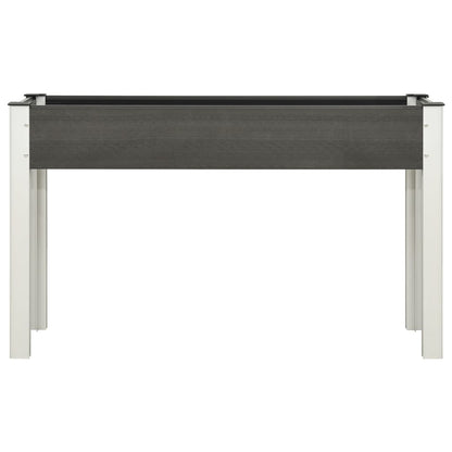 Garden Raised Bed Grey 120x40x75 cm WPC
