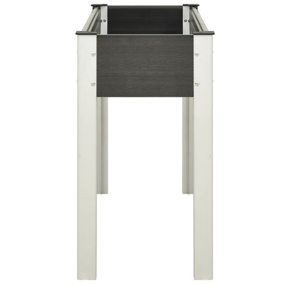 Garden Raised Bed Grey 120x40x75 cm WPC