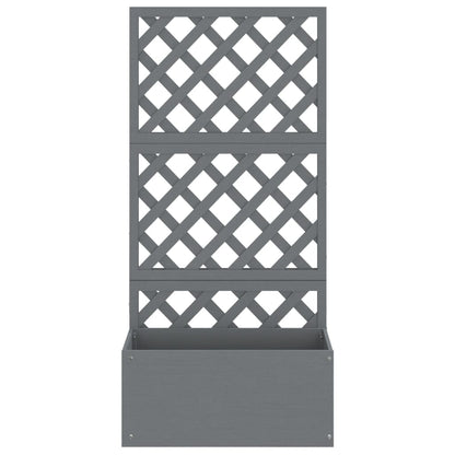 Trellis Planter Grey 65x33x135 cm WPC