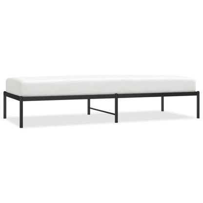 Metal Bed Frame without Mattress Black 80x200cm
