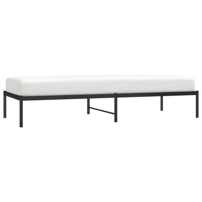 Metal Bed Frame without Mattress Black 80x200cm