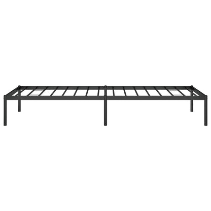 Metal Bed Frame without Mattress Black 80x200cm