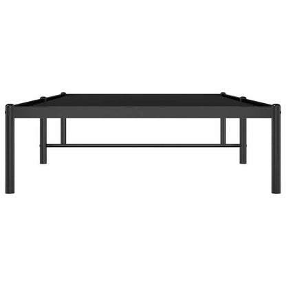 Metal Bed Frame without Mattress Black 90x190cm