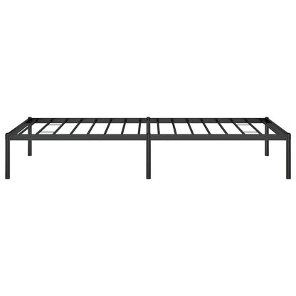 Metal Bed Frame without Mattress Black 90x190cm