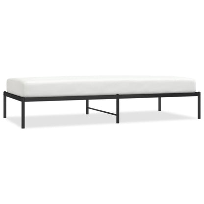 Metal Bed Frame without Mattress Black 90x200cm