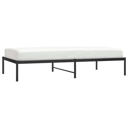 Metal Bed Frame without Mattress Black 100x190cm