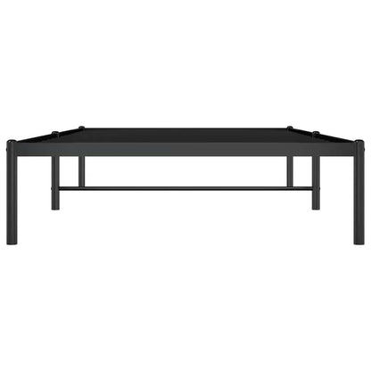 Metal Bed Frame without Mattress Black 100x190cm