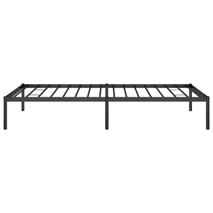 Metal Bed Frame without Mattress Black 100x190cm