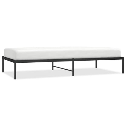 Metal Bed Frame without Mattress Black 100x200cm