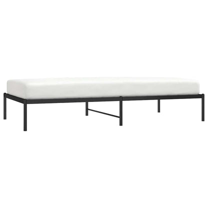 Metal Bed Frame without Mattress Black 100x200cm