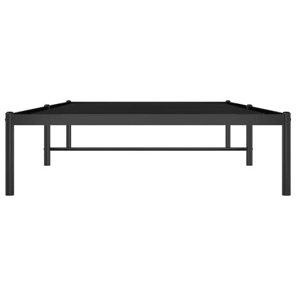 Metal Bed Frame without Mattress Black 100x200cm