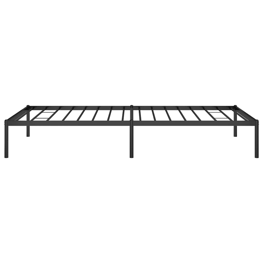 Metal Bed Frame without Mattress Black 100x200cm