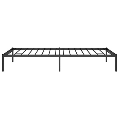 Metal Bed Frame without Mattress Black 100x200cm