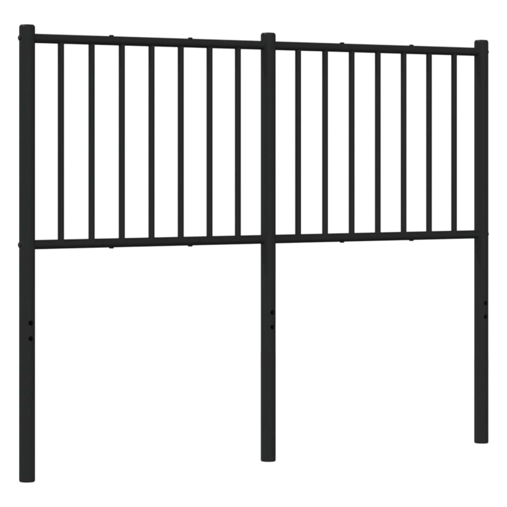 Metal Replace Headboard Black 120 cm