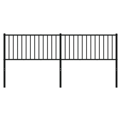 Metal Replace Headboard Black 193 cm