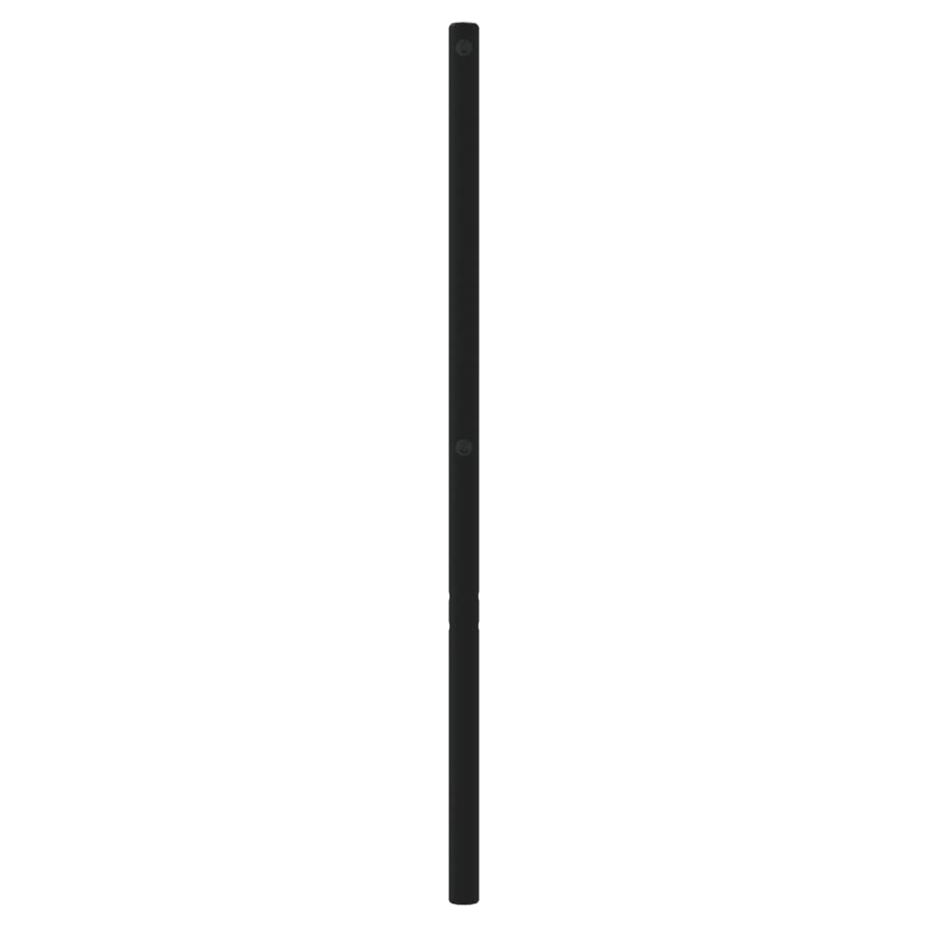 Metal Replace Headboard Black 193 cm