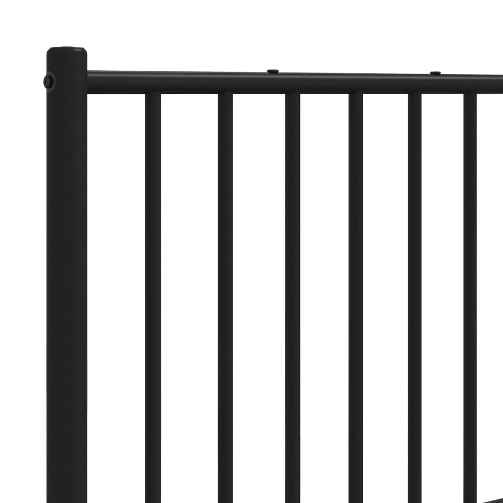 Metal Replace Headboard Black 193 cm