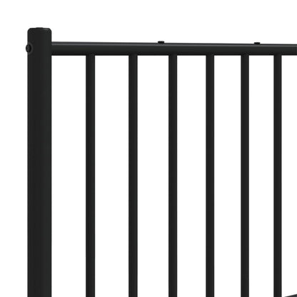 Metal Replace Headboard Black 200 cm