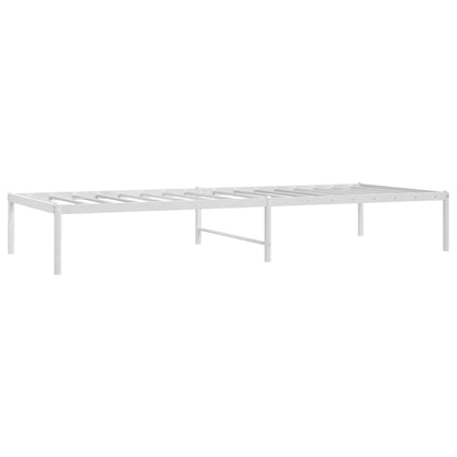 Metal Bed Frame without Mattress White 80x200cm