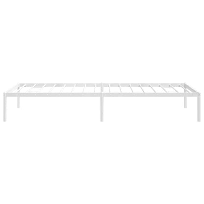 Metal Bed Frame without Mattress White 80x200cm