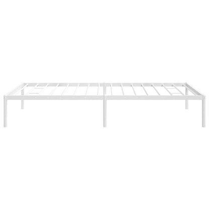 Metal Bed Frame without Mattress White 100x190cm