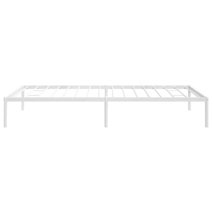 Metal Bed Frame without Mattress White 100x200cm
