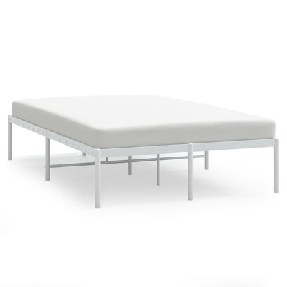 Metal Bed Frame without Mattress White 120x200cm