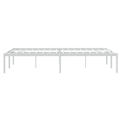 Metal Bed Frame without Mattress White 120x200cm